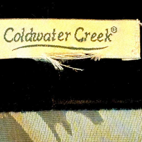 Kimono Jacket With  Black Velvet Trim Sheer Fabric With Velvet Design. 1 Size - Picture 2 of 13